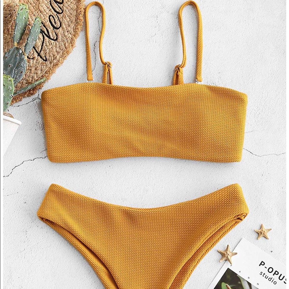 Zaful mustard bikini